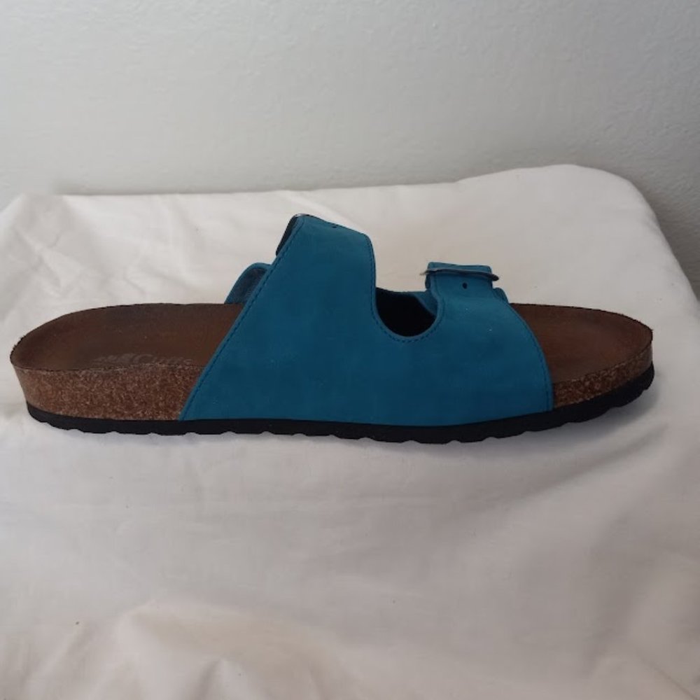 Cliff's by White Mountain Boho Women's Sandals Size 10 Teal Blue - Picture 2 of 5